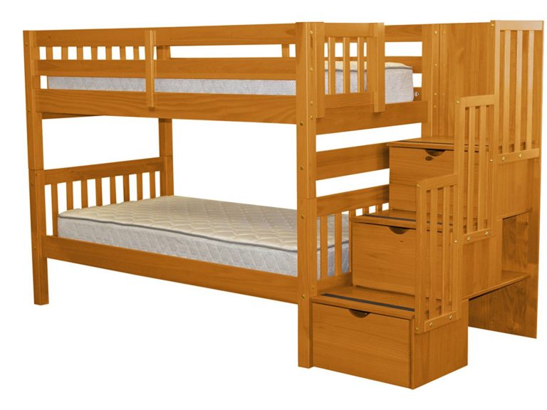 bunk beds with stairs cheap